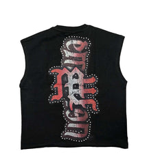 Mixed Emotions Angel Sleeveless Tee Black