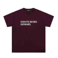 Enfants Riches Déprimés Classic Logo T-Shirt - Burgundy