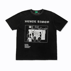 Enfants Riches Déprimés "Heute Disco" Gothic Typography T-Shirt - Black