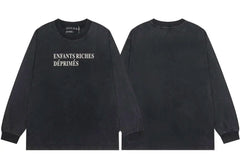 Enfants Riches Déprimés Classic Brand Logo Long-Sleeve - Washed Black