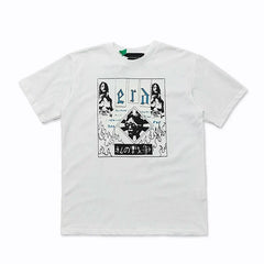 Enfants Riches Déprimés "e.r.d" Collage & Flame Border T-Shirt - White