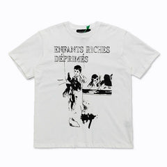 Enfants Riches Déprimés Typography & Figure Illustration T-Shirt - White
