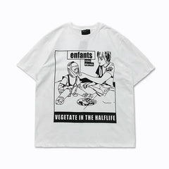 Enfants Riches Déprimés "Vegetate in the Halflife" Graphic T-Shirt - White