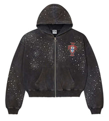 Vale Forever Pluto Cluster Zip Up Hoodie Black