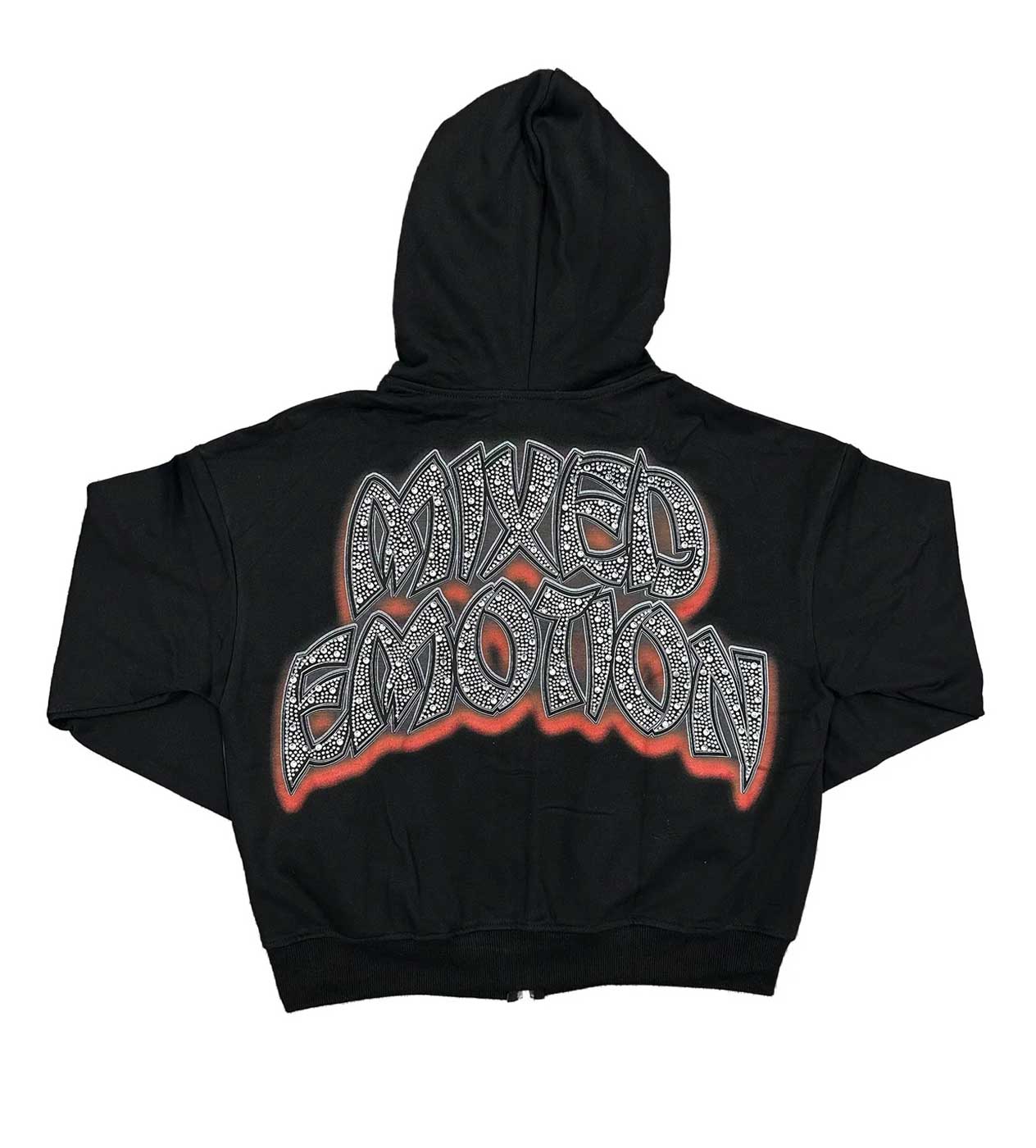Mixed Emotions Last Dance Rhinestone Hoodie Black