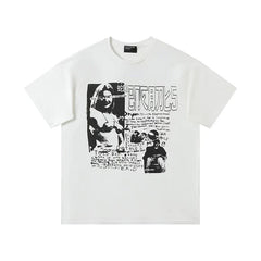 Enfants Riches Déprimés Gothic Collage & Multi-Photo T-Shirt - Cream