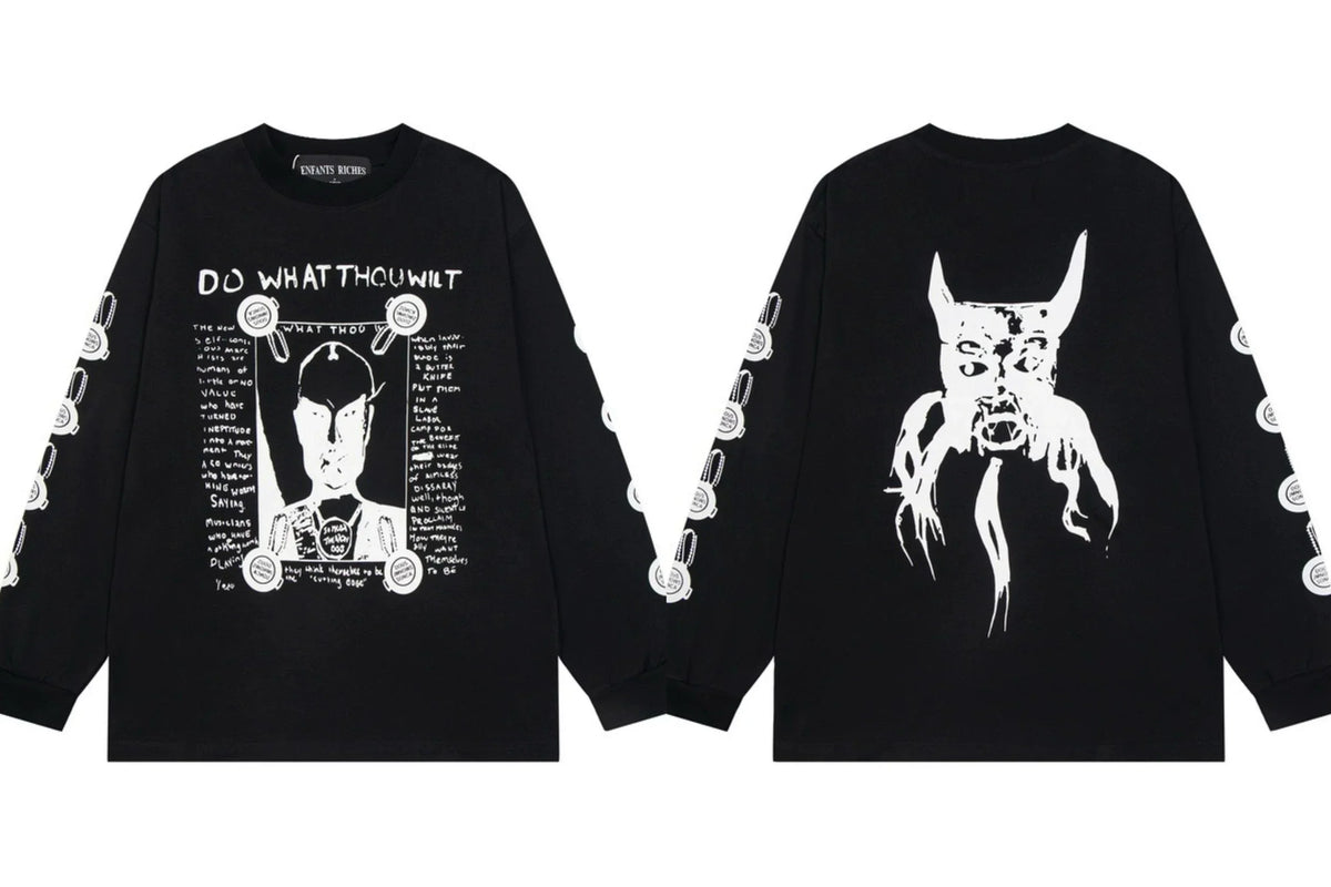 Enfants Riches Déprimés "Do What Thou Wilt" Long-Sleeve - Black