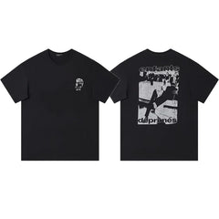 Enfants Riches Déprimés Small Chest Logo & Back Group Graphic T-Shirt - Black