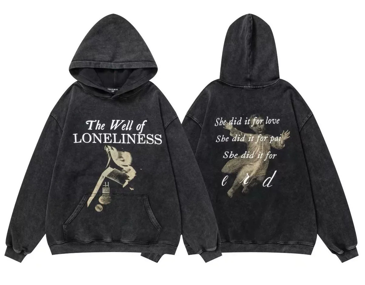 Enfants Riches Déprimés "The Well of Loneliness" Hoodie - Washed Black