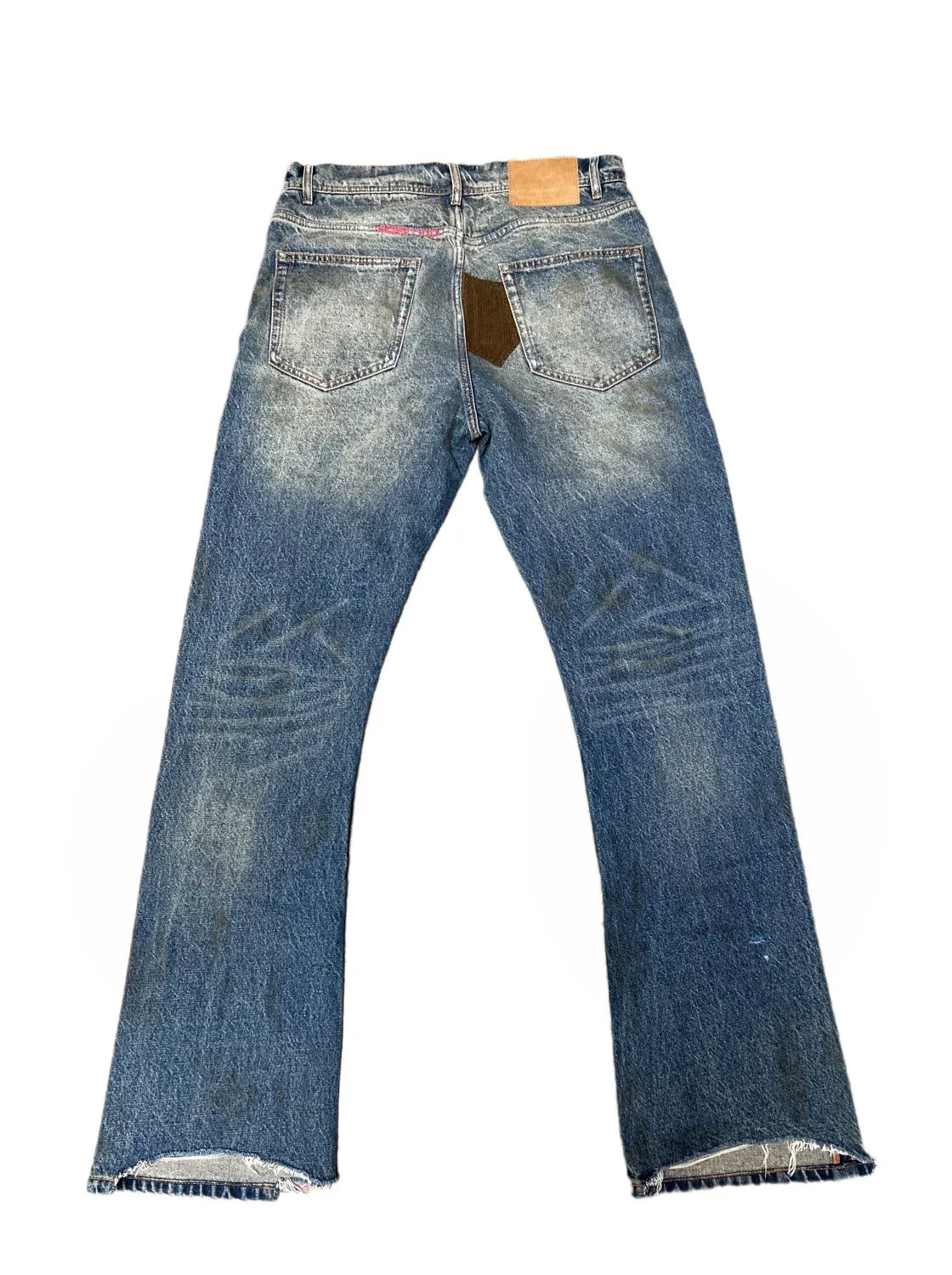 Enfants Riches Déprimés Paint Splatter & Patch Denim Jeans - Blue