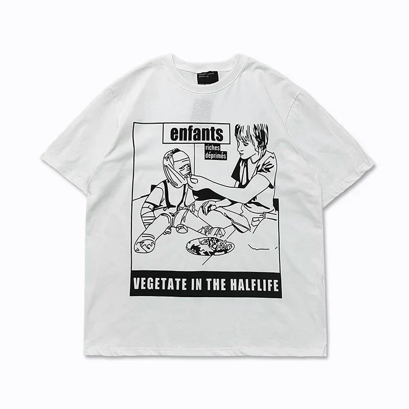 Enfants Riches Déprimés "Vegetate in the Halflife" Graphic T-Shirt - White