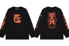 Enfants Riches Déprimés "ERD" Padlock Graphic Long-Sleeve - Black