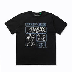 Enfants Riches Déprimés "Nursery to Misery" Four-Panel T-Shirt - Black